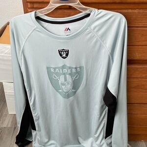 Majestic Men's Light Blue Raiders Shirt